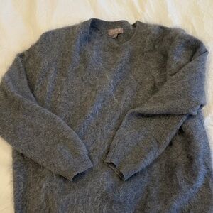 J CREW Brushed cashmere relaxed crewneck sweater